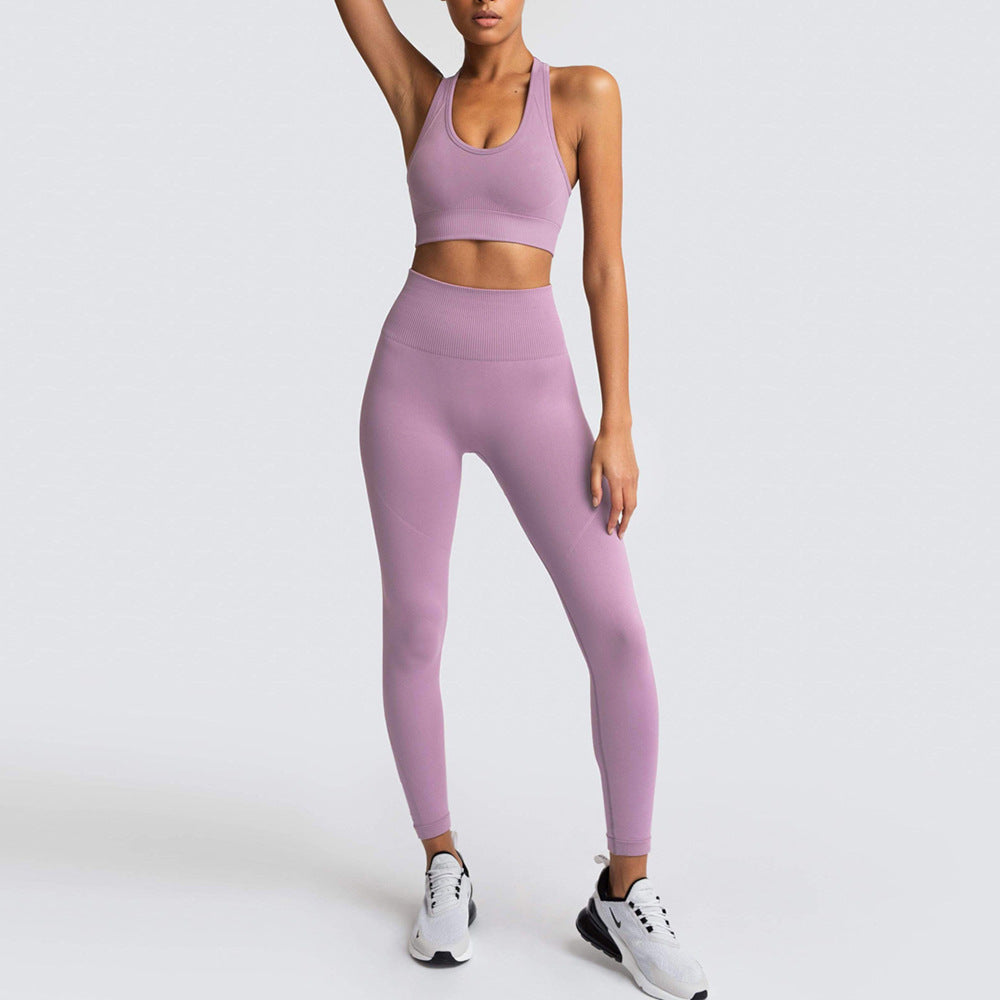 Dame Sports-BH og Høj Talje Leggings Sæt med åndbar og figurskabende egenskab Stilla