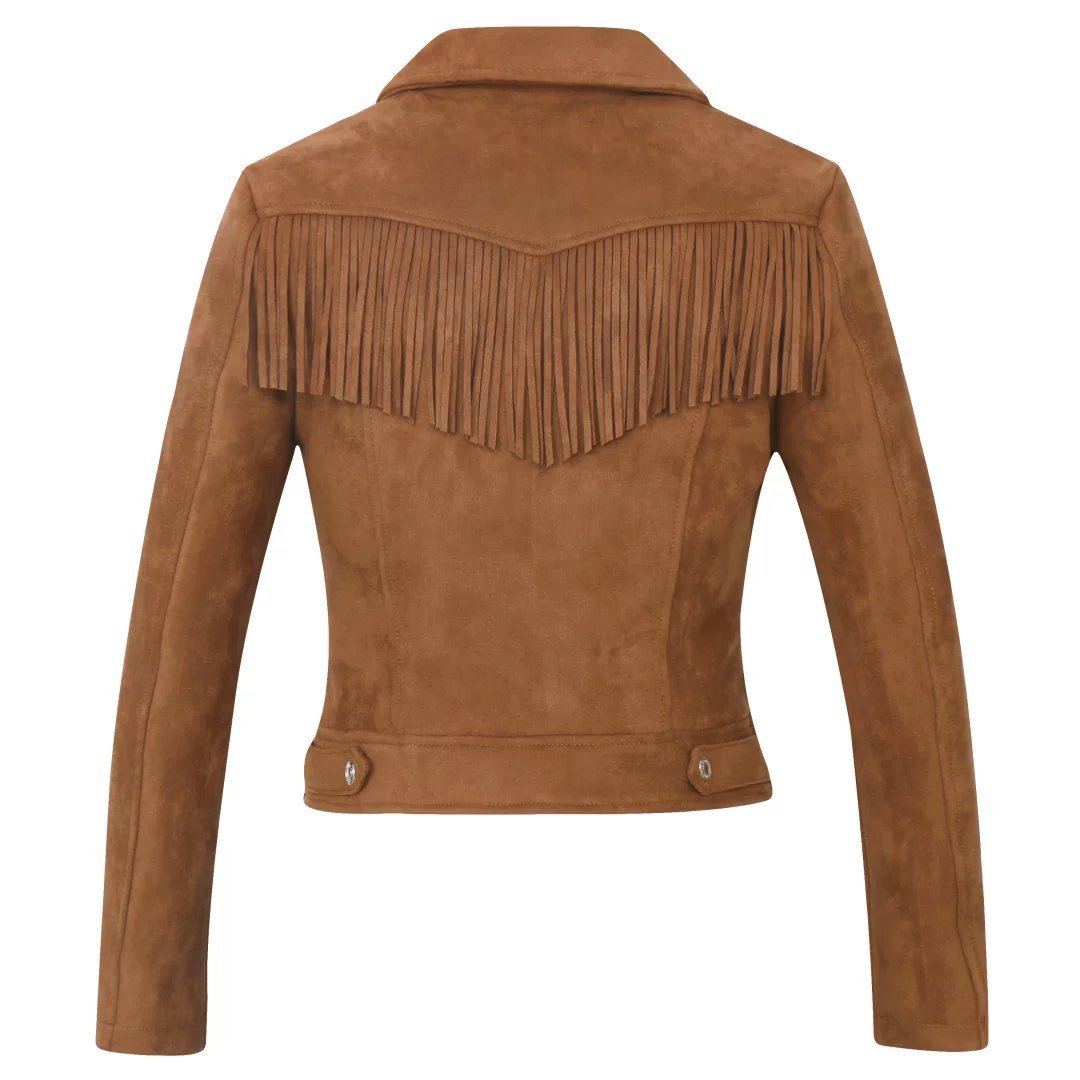 Stilla | Kvinders Suede Frynsejakke