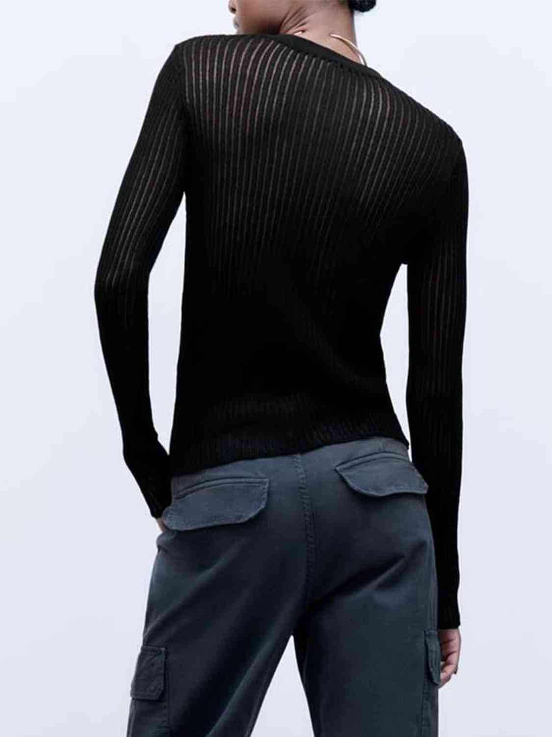 Stilla | Neck Ribbet Strik Tee