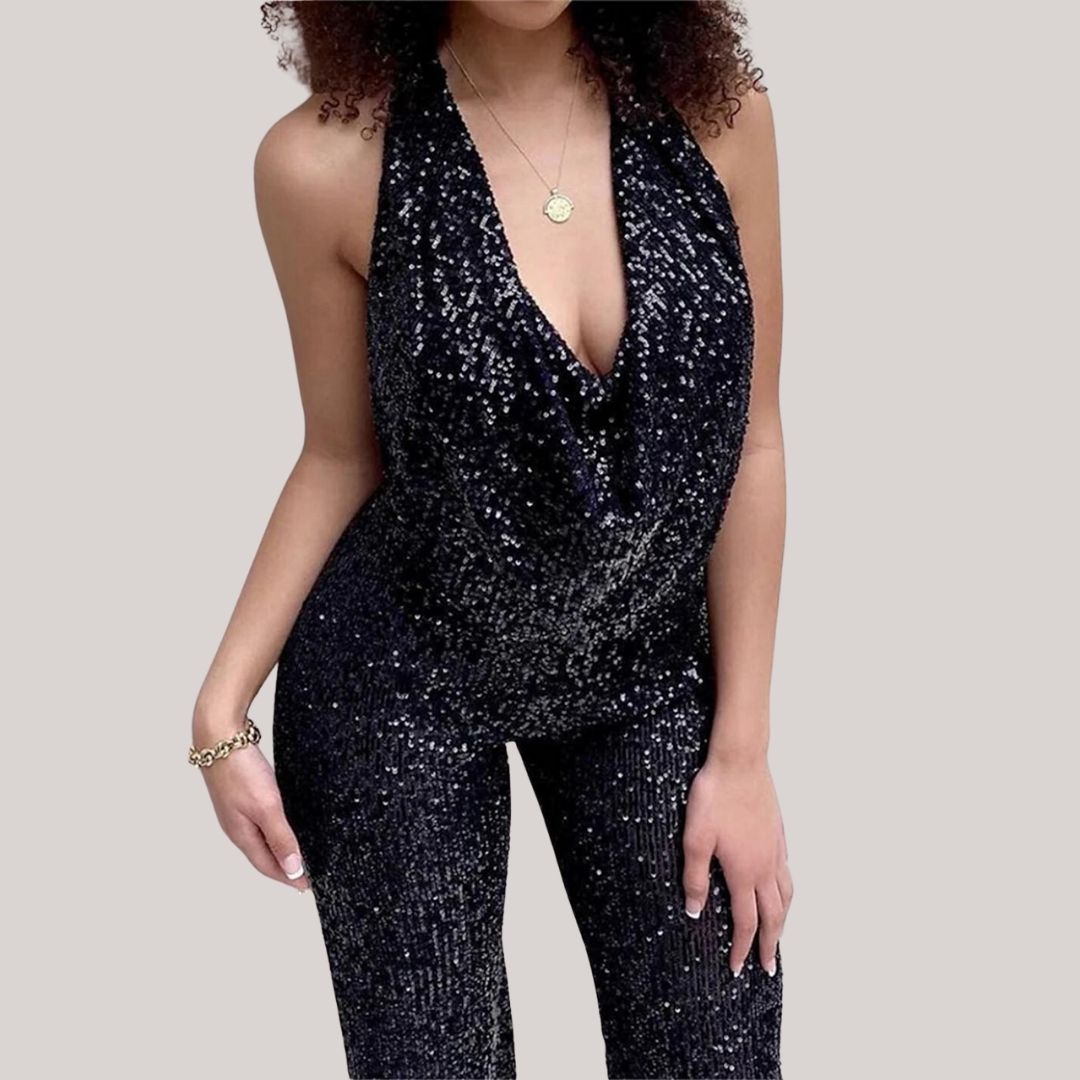Stilla | Elegante Glitter Jumpsuit