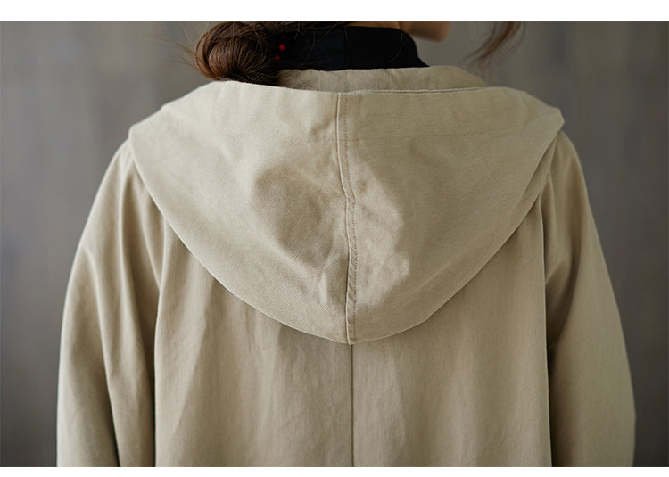 Stilla | Oversized Lanna Frakke Med Hætte