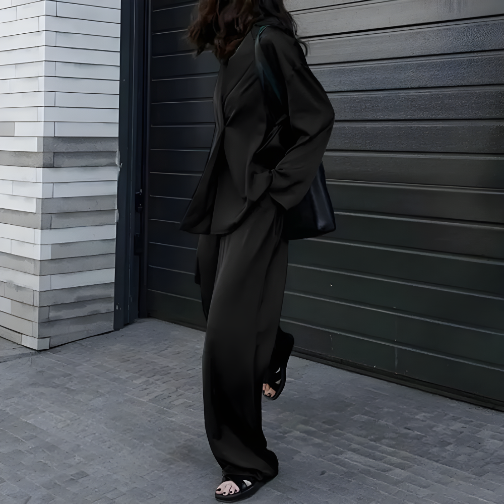 Stilla | Elegant Løst Skåret Bukser Med Oversize Blazer