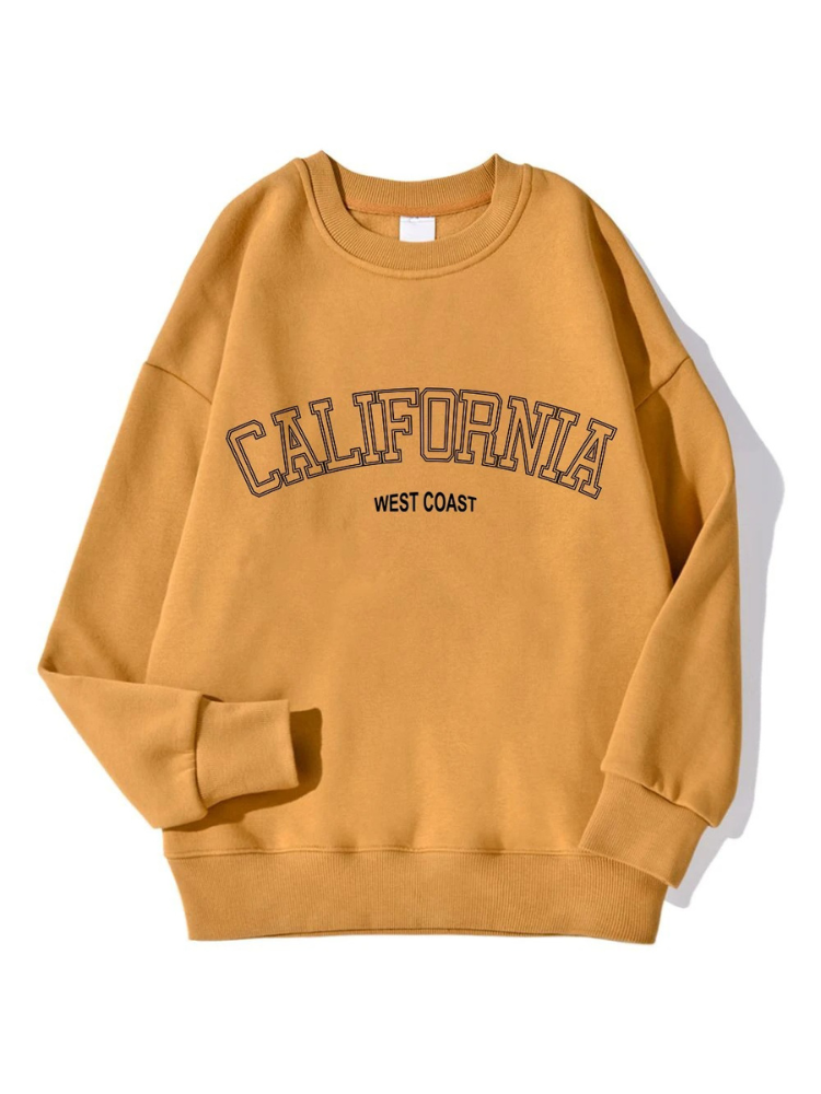 Stilla | Overstørrelse Sweatshirt Med California Tekstoptryk Til Damer