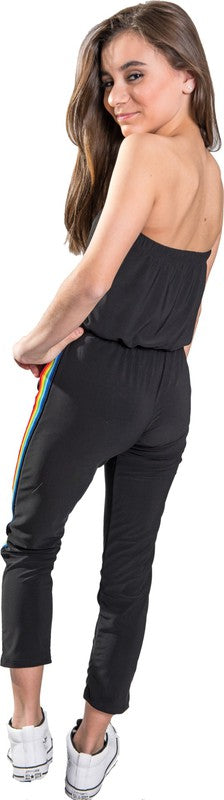 Stilla | Rainbow Stripe Side Jumpsuit