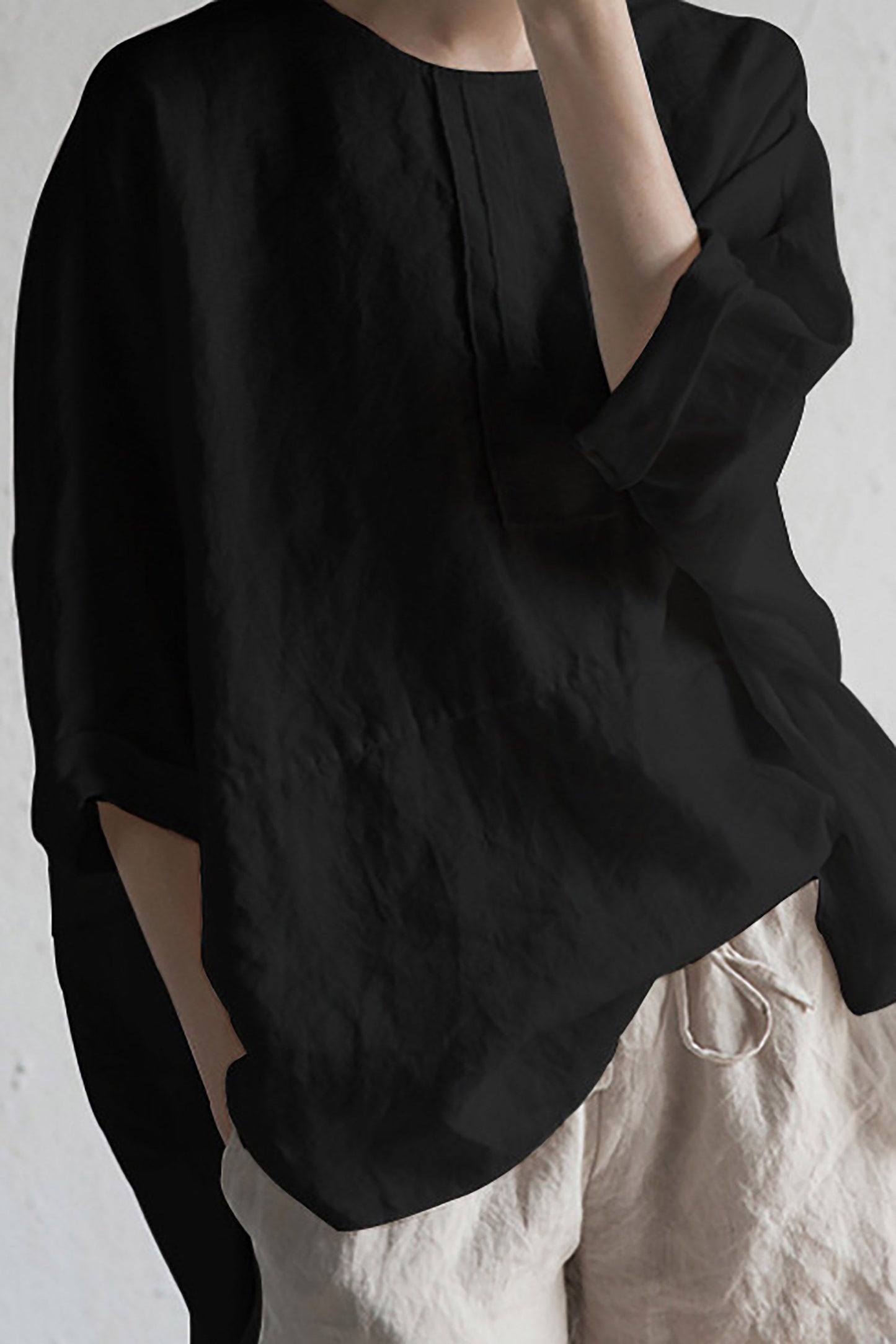 Stilla | Smart japansk bluse i hør