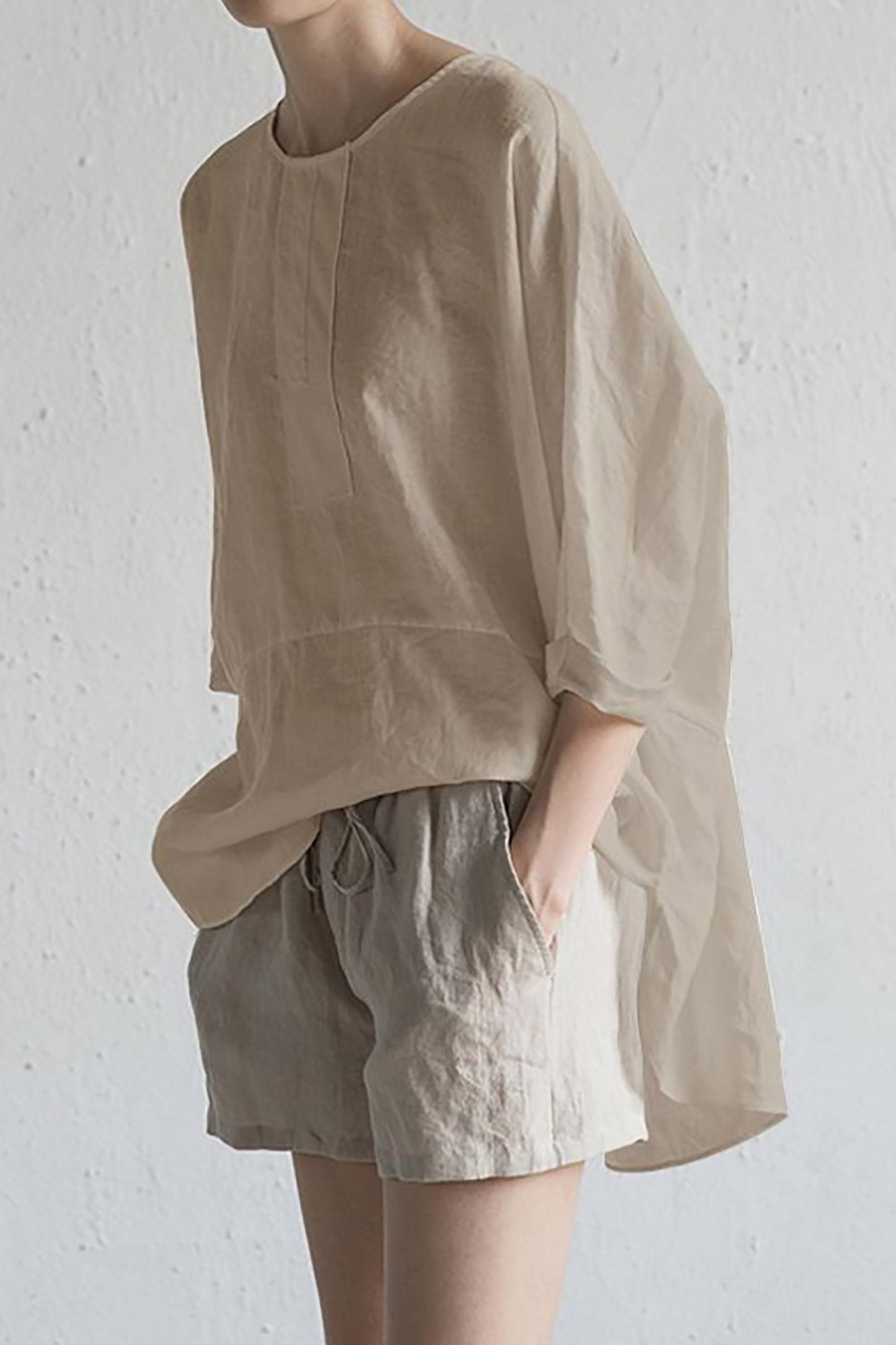 Stilla | Smart japansk bluse i hør