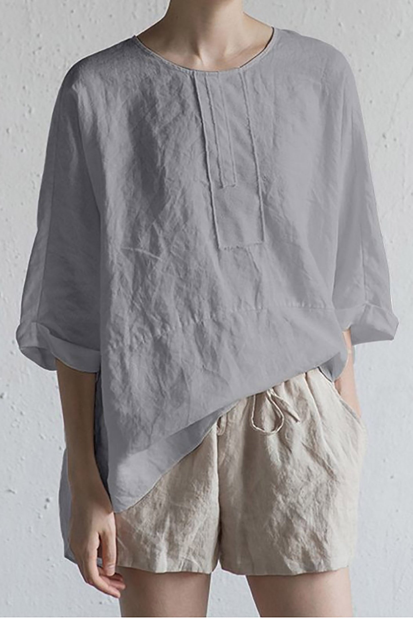 Stilla | Smart japansk bluse i hør
