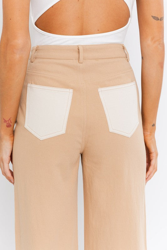 Stilla | Block Twill Straight Bukser