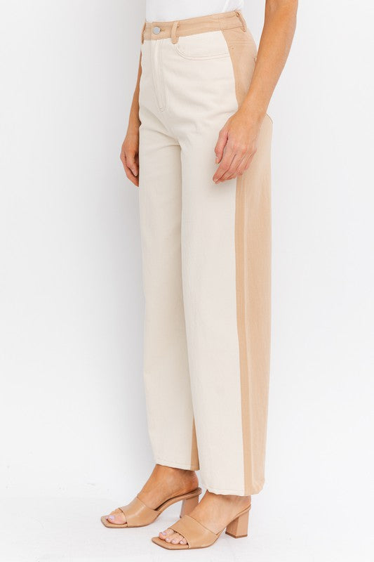 Stilla | Block Twill Straight Bukser
