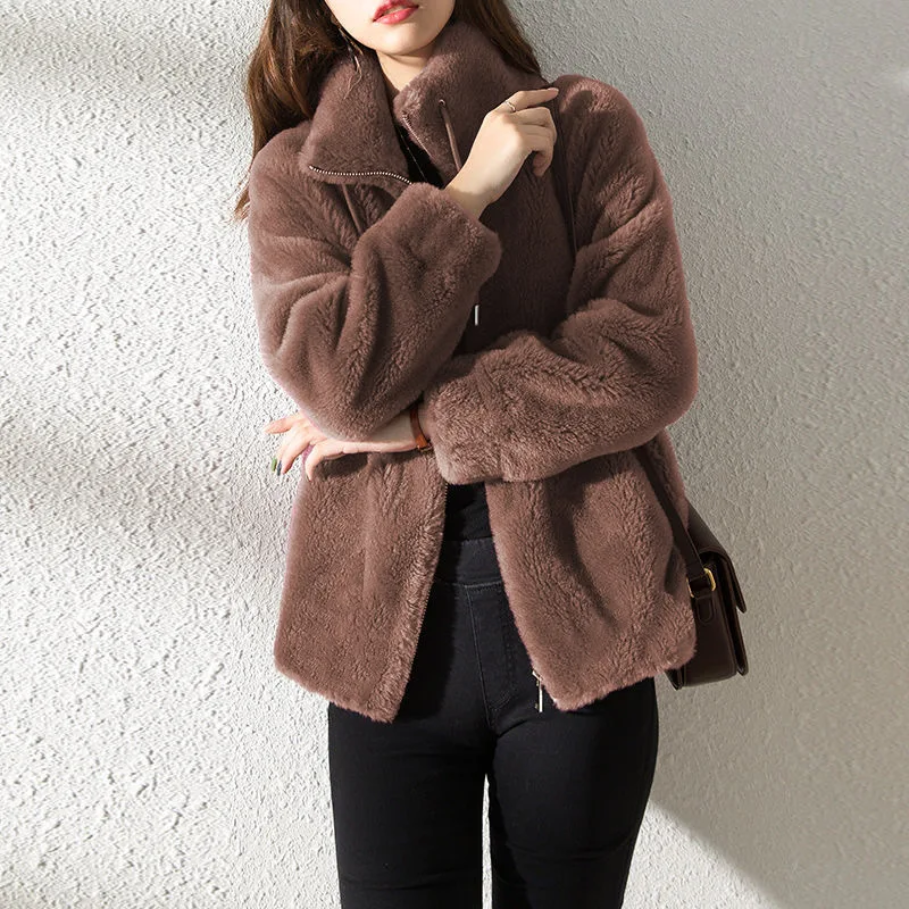 Stilla | Dame Trenchcoat Af Suede, Oversize Stil Med Brede Revers