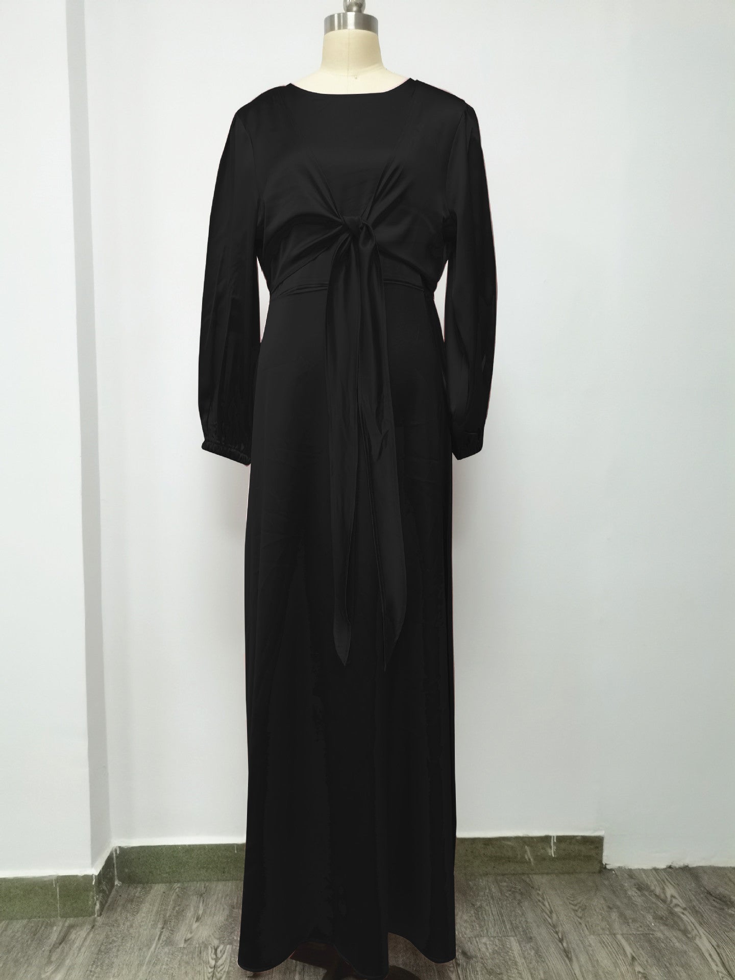 Stilla | Elegant Satin Hijab Kaftan til kvinder