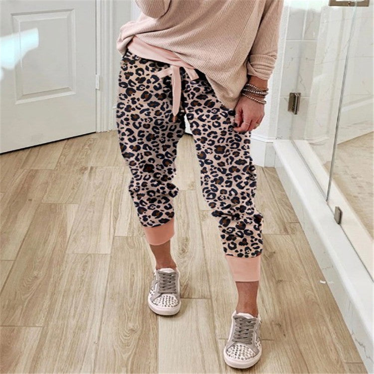 Dame Behagelige cargo bukser i camouflage-look med elastisk talje Stilla
