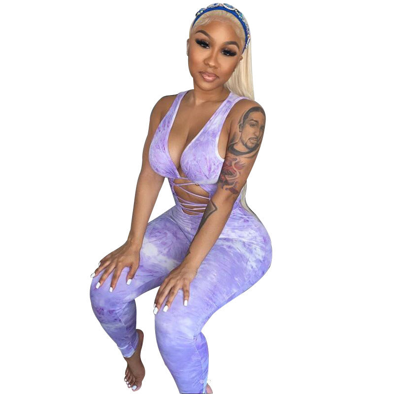Dame sporty cut-out jumpsuit Stilla