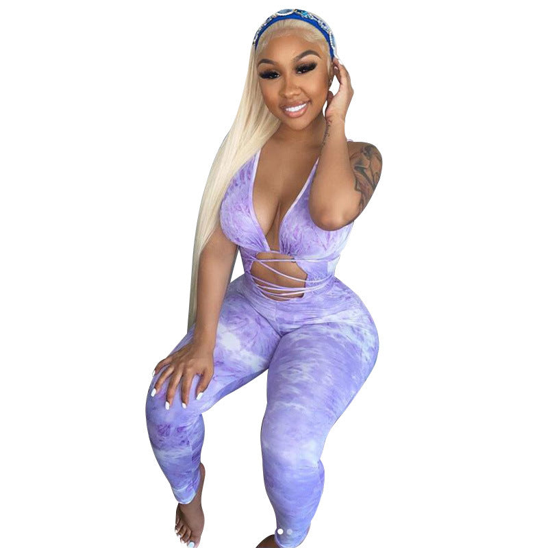 Dame sporty cut-out jumpsuit Stilla