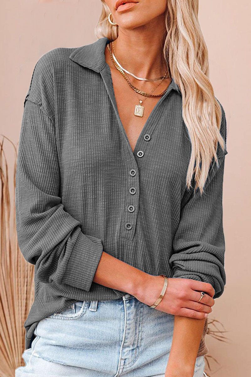 Stilla | T-shirts Med V-hals i Ensfarvet Patchwork Mode Street