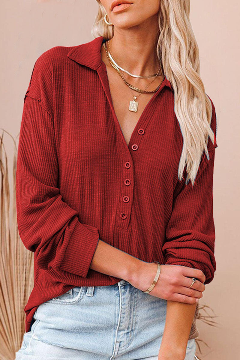 Stilla | T-shirts Med V-hals i Ensfarvet Patchwork Mode Street
