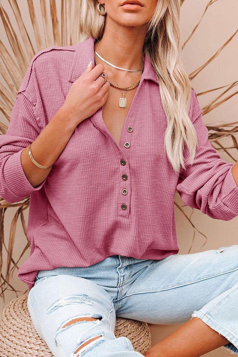Stilla | T-shirts Med V-hals i Ensfarvet Patchwork Mode Street