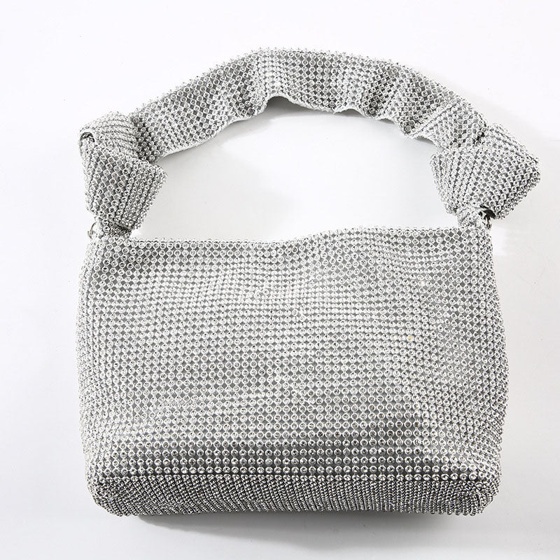 Stilla | Mode Solid Rhinestone Patchwork Tasker