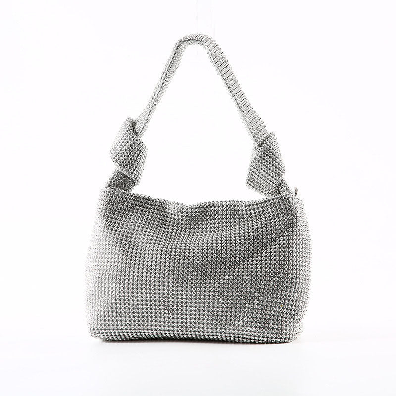 Stilla | Mode Solid Rhinestone Patchwork Tasker