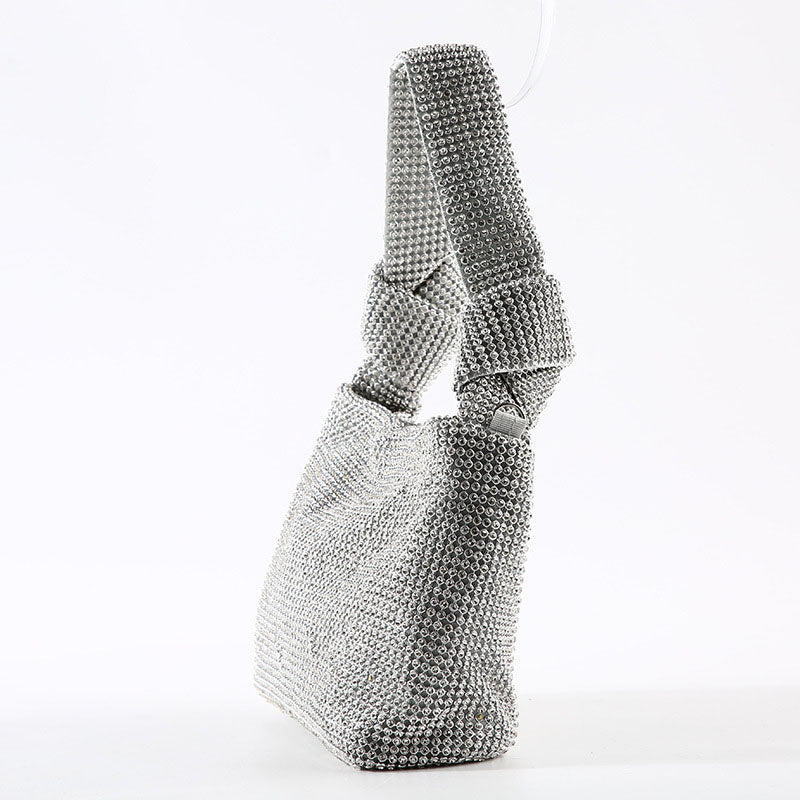 Stilla | Mode Solid Rhinestone Patchwork Tasker