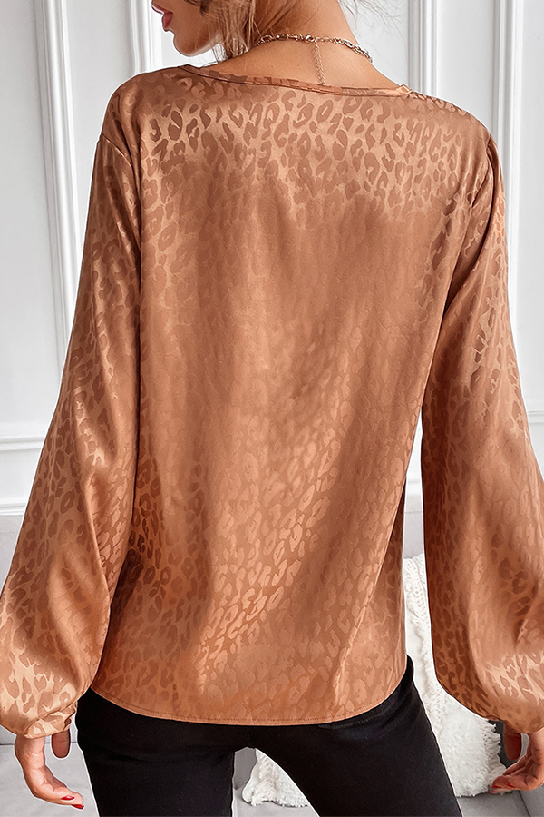 Stilla | Elegante Patchwork Basics Bluser Med V-udskæring