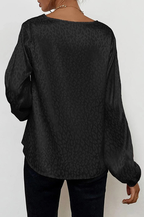 Stilla | Elegante Patchwork Basics Bluser Med V-udskæring