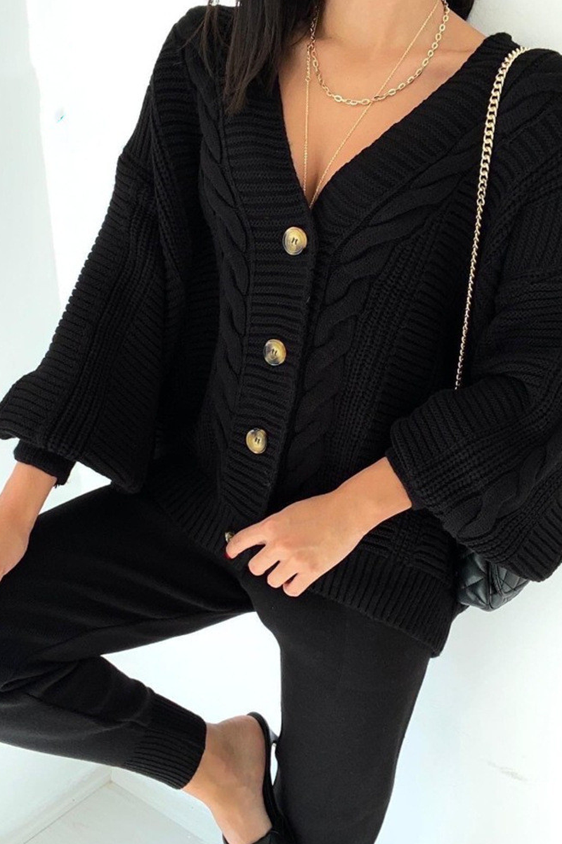 Stilla | To-delt Casual Patchwork Jumpsuit Med V-hals og Lange Ærmer