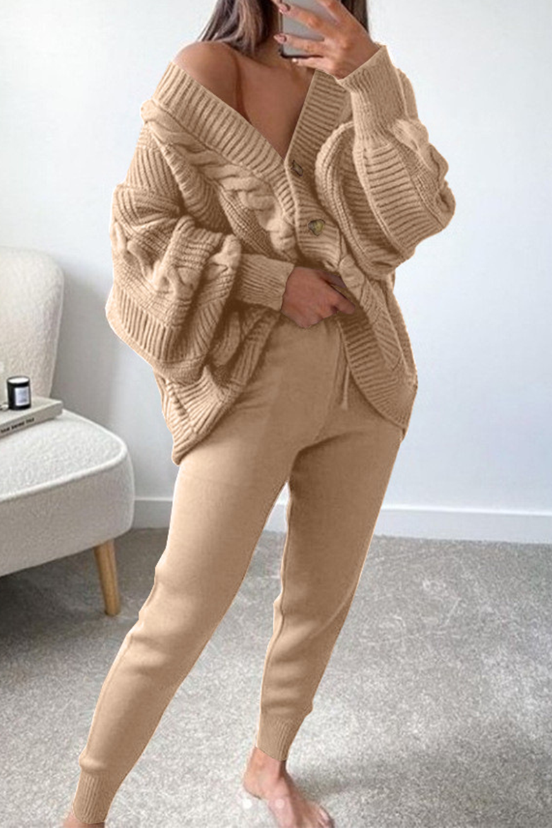 Stilla | To-delt Casual Patchwork Jumpsuit Med V-hals og Lange Ærmer