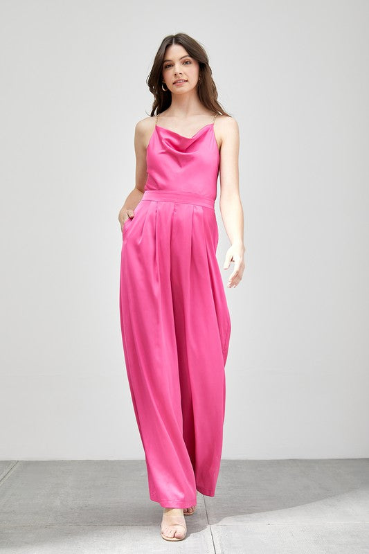 Stilla | Hals Trim Detalje Jumpsuit