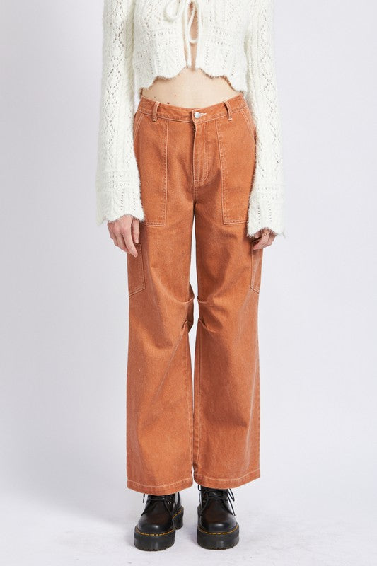 Stilla | Rise Fit Cargo Bukser