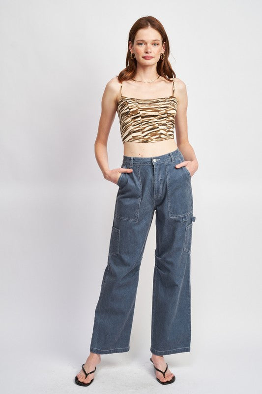 Stilla | Rise Fit Cargo Bukser