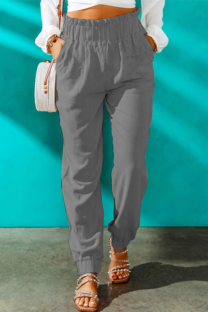 Stilla | Afslappet Solid Patchwork Harlan Høj Talje Harlan Solid Farve Bund
