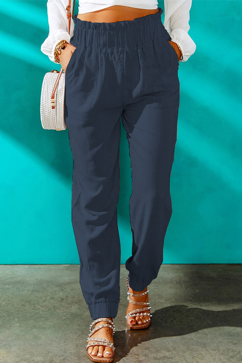 Stilla | Afslappet Solid Patchwork Harlan Høj Talje Harlan Solid Farve Bund