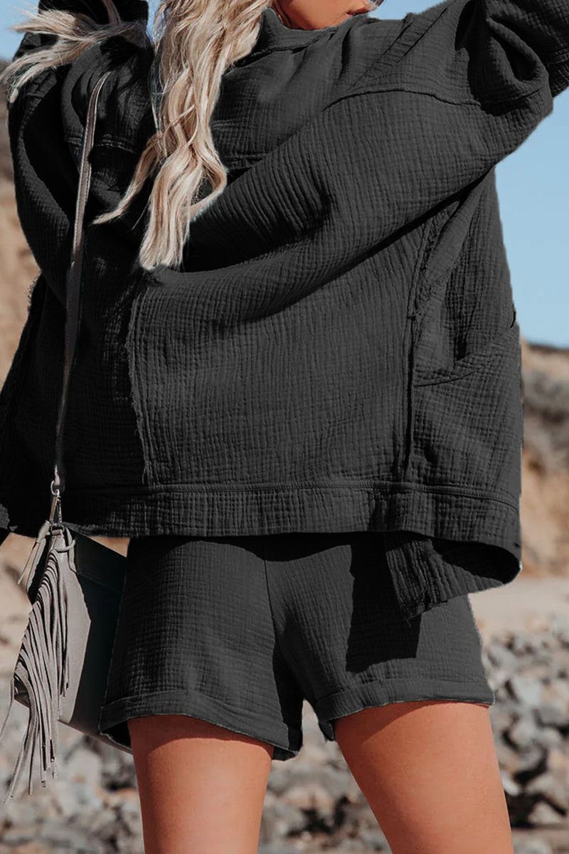 Stilla | Sexy og Lækre Bluser med Ensfarvet Strikjakke-krave i Patchwork-stil