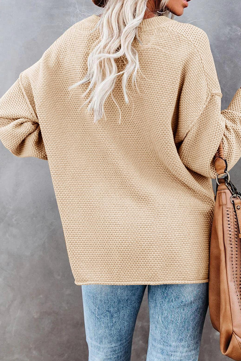 Stilla | Casual V-udskæring Pullover Med Fast Loop