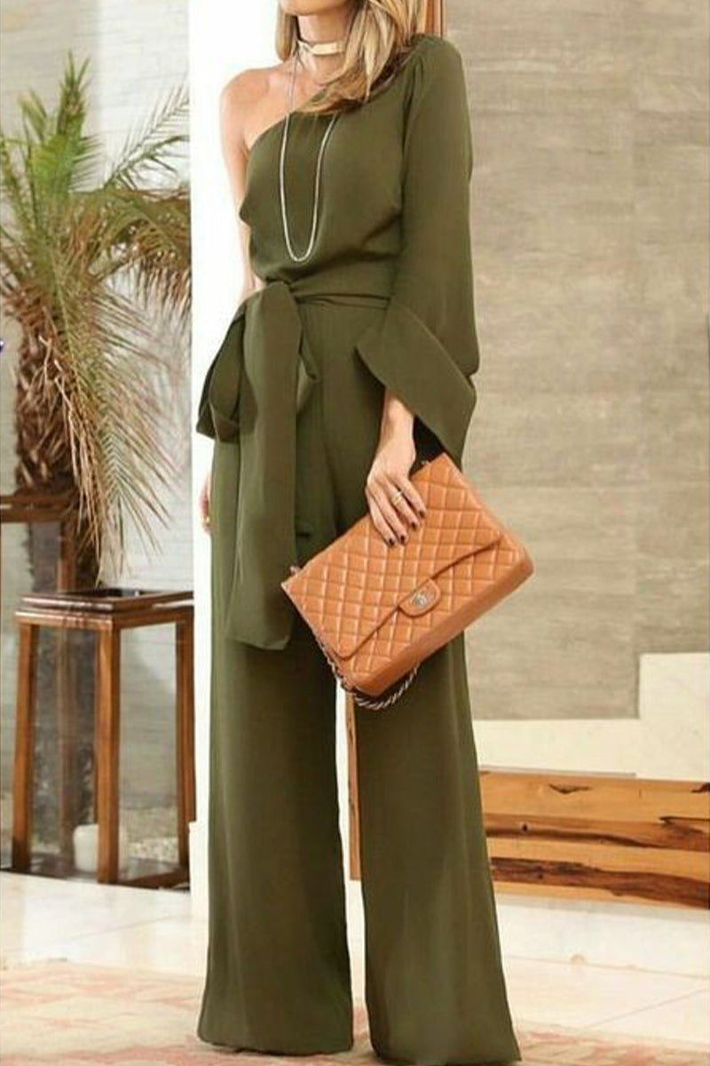Stilla | Elegante Én Skulder Jumpsuit