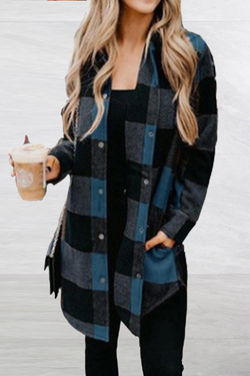 Stilla | Ensfarvet Casual Bluser Med St åkrave og Patchwork Lukning