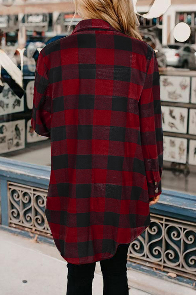 Stilla | Ensfarvet Casual Bluser Med St åkrave og Patchwork Lukning