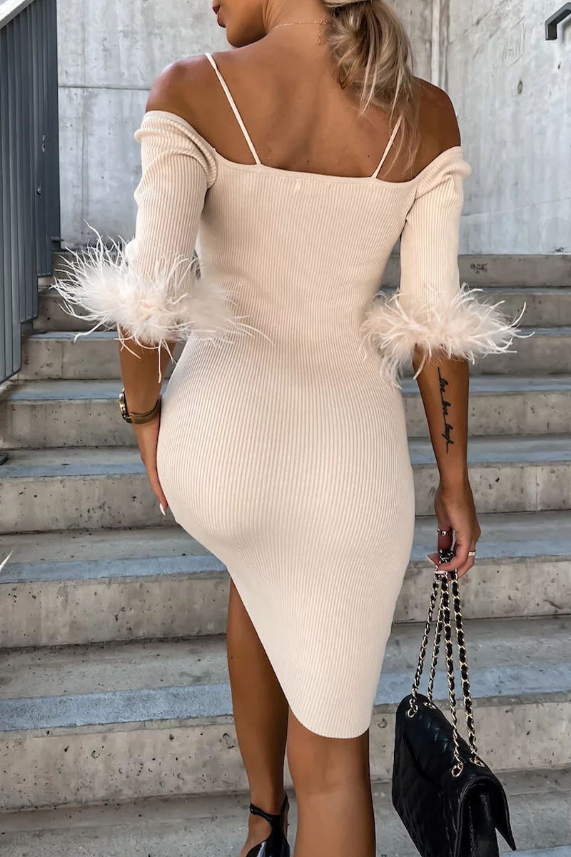 Stilla | Sød Off the Shoulder Blyantskirt Kjoler