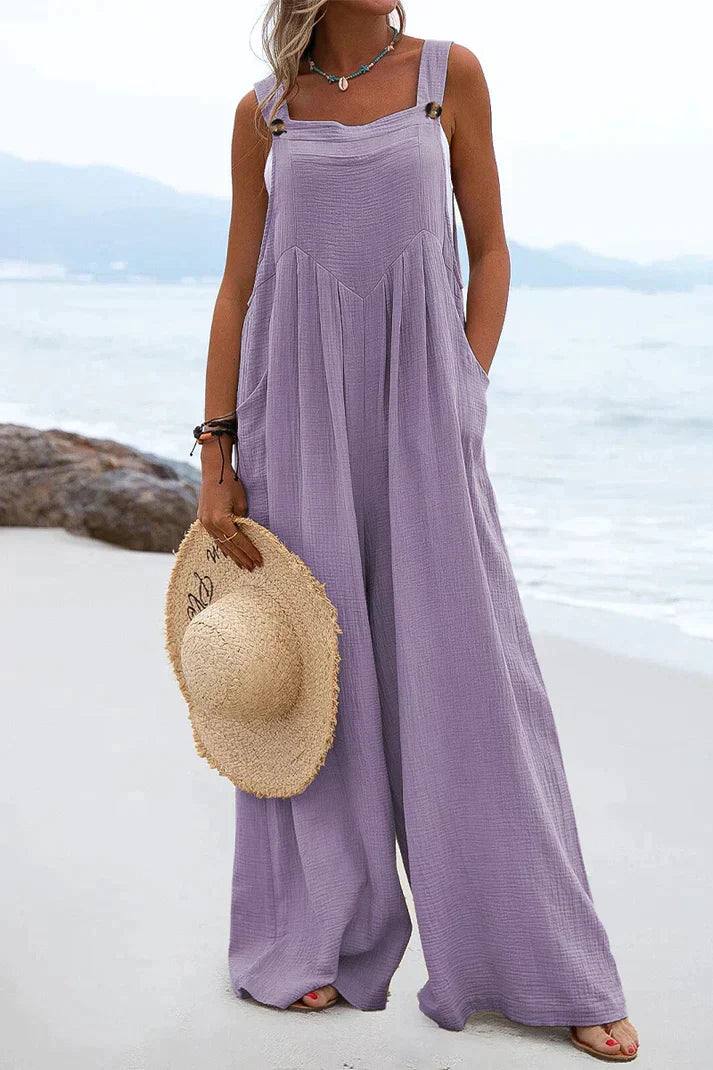 Stilla | Casual Jumpsuits Med Firkantet Krave