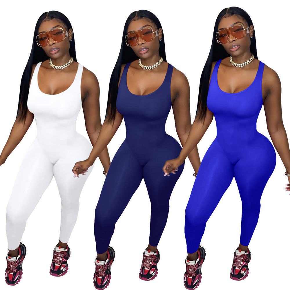 Dame Sporty sømløs jumpsuit med figursyet snit Stilla