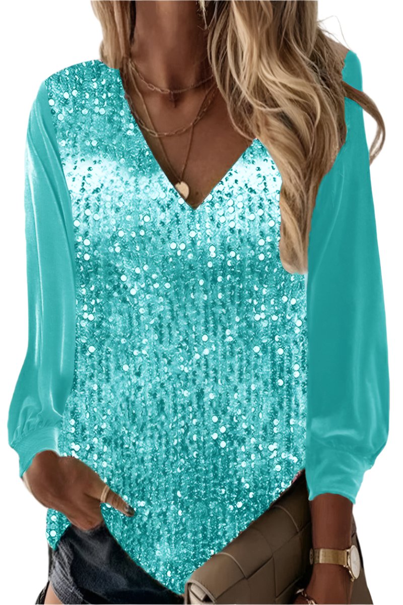 Stilla | Enkel Glitter Bluse