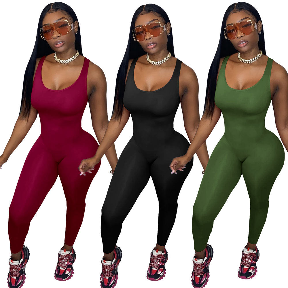 Dame Sporty sømløs jumpsuit med figursyet snit Stilla