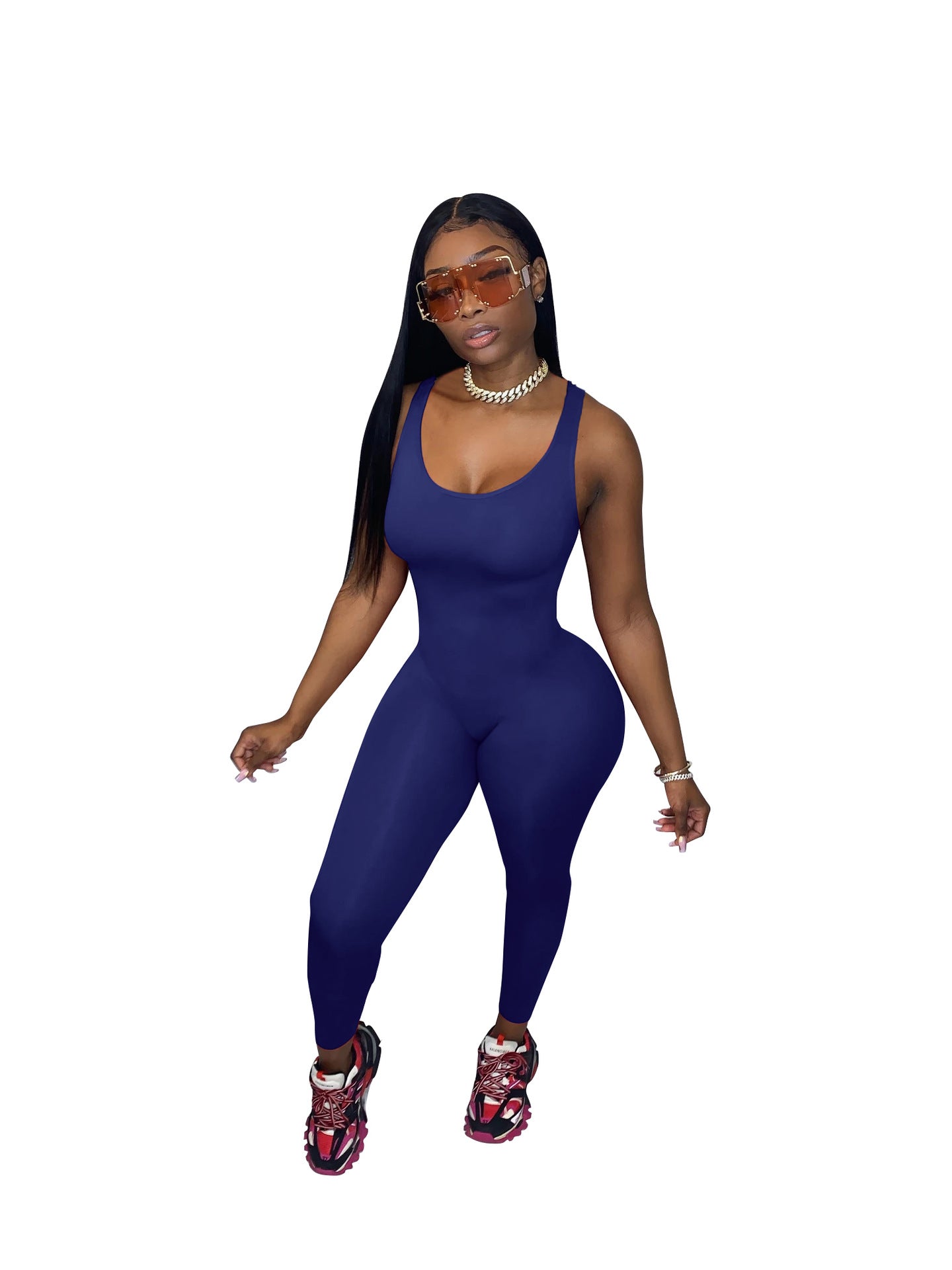 Dame Sporty sømløs jumpsuit med figursyet snit Stilla