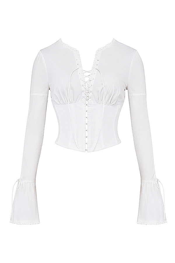 Stilla | Hvid Blonde Top
