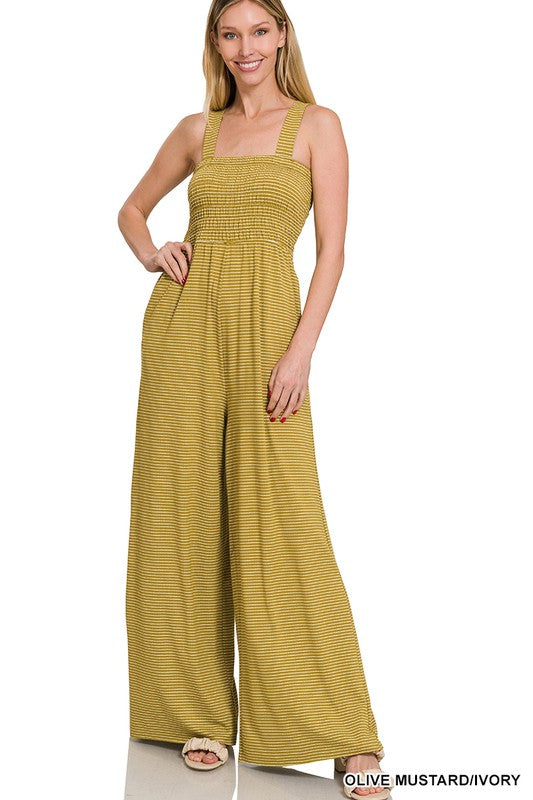 Stilla | Top Stribet Jumpsuit