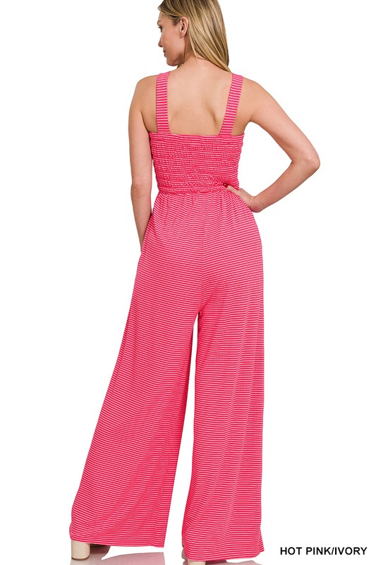 Stilla | Top Stribet Jumpsuit