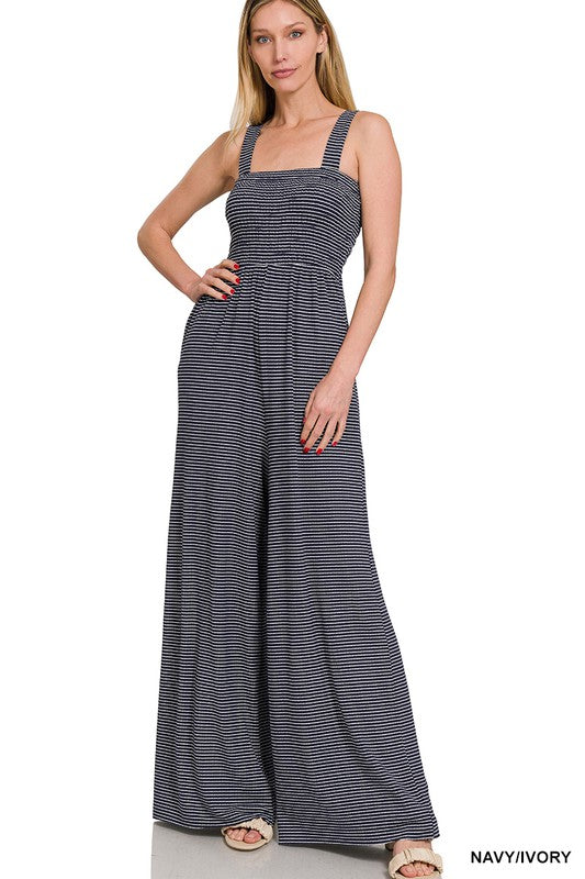 Stilla | Top Stribet Jumpsuit