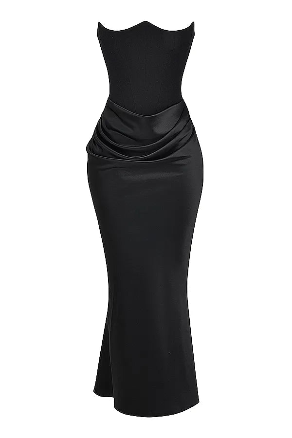 Stilla | Elegant kjole med satin drapering