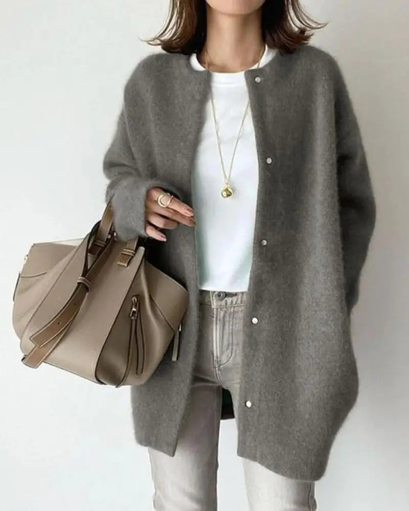 Stilla | Behagelig Dame-Cardigan Uld Og Mohair